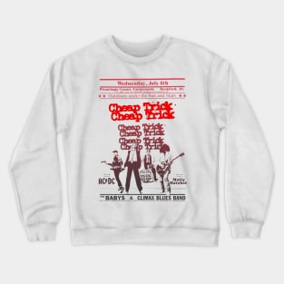 Cheap Trick concert poster Crewneck Sweatshirt